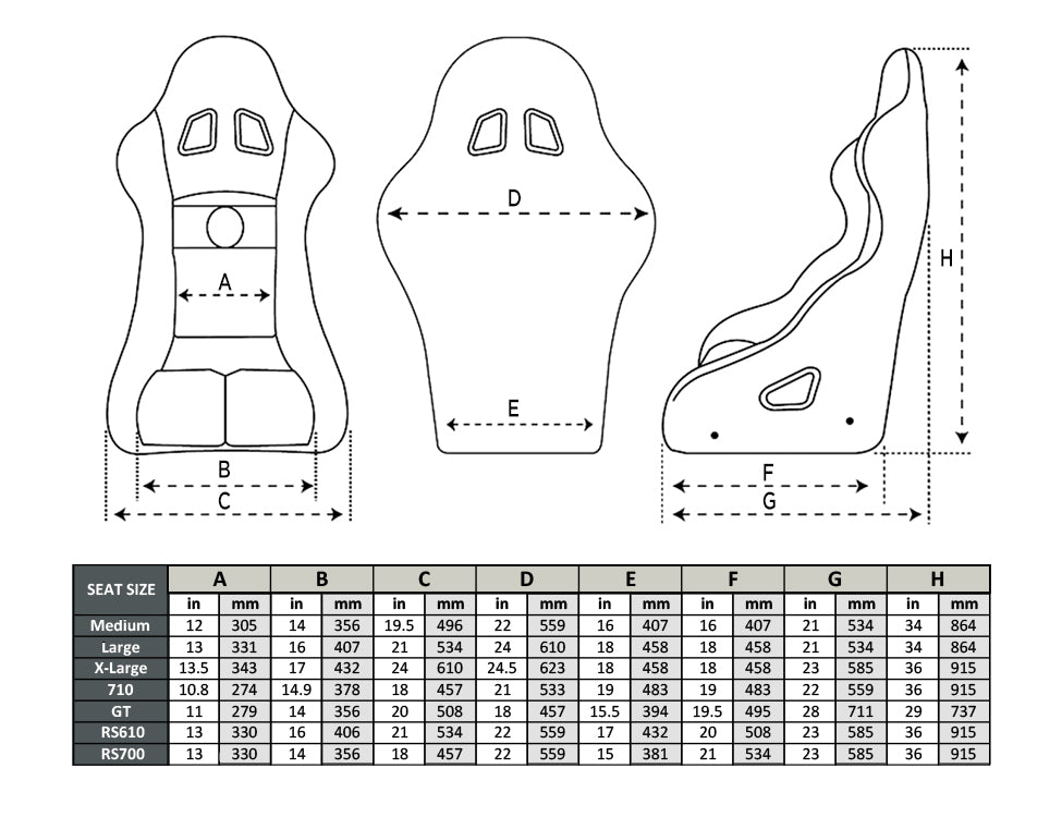 FIA COMPETITION FULL HALO NRG CARBON SEAT